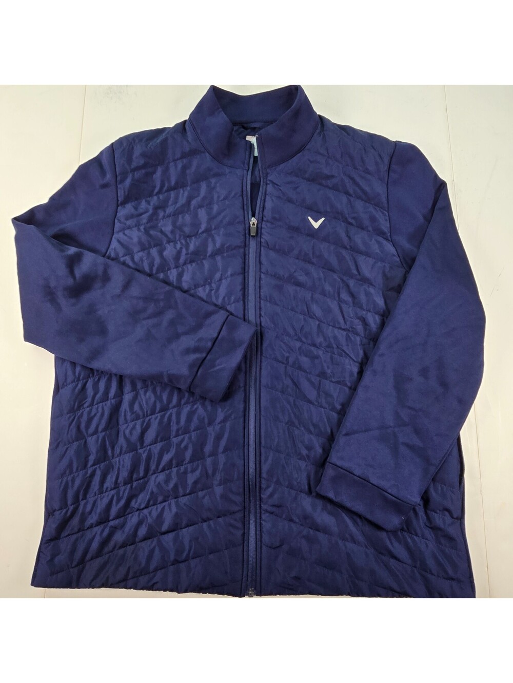 Callaway Performance Jacket Mens Large Navy Blue Full Zip Golf Preppy Outdoor